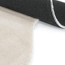 Tapis Shaggy Ondulé Asymétrique - Aranga Super Soft Fur (beige)