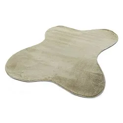 Tapis Shaggy Ondulé Asymétrique - Aranga Super Soft Fur (vert clair)