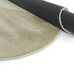 Tapis Shaggy Ondulé Asymétrique - Aranga Super Soft Fur (vert clair)