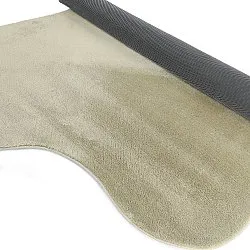 Tapis Shaggy Ondulé Asymétrique - Aranga Super Soft Fur (vert clair)