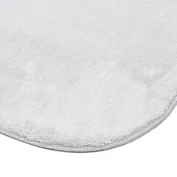 Asymmetrischer Wellen-Hochflor-Teppich - Aranga Super Soft Fur (weiß)