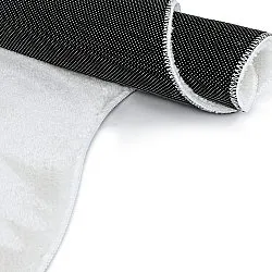 Asymmetrischer Wellen-Hochflor-Teppich - Aranga Super Soft Fur (weiß)