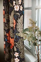 Rideau en coton - Poppy (noir)