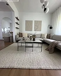 Wollteppich - Avafors Wool Bubble (beige)