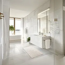 Badezimmerteppich - Bella (cremefarben)