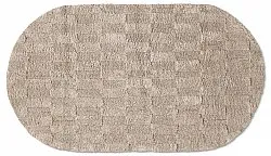 Ovaler badezimmerteppich - Bevin (beige)