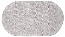 Ovaler badezimmerteppich - Bevin (hellgrau)