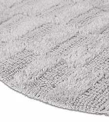 Runder badezimmerteppich - Bevin (hellgrau)