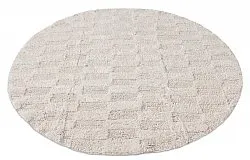 Tapis de salle de bain rond - Bevin (blanc cassé)