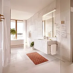 Badezimmerteppich - Bevin (terrakotta)