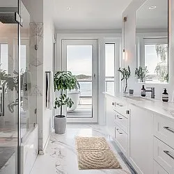 Tapis de salle de bain - Embla (beige)