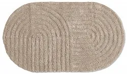 Ovaler badezimmerteppich - Embla (beige)