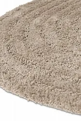Tapis de salle de bain ovale - Embla (beige)
