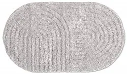 Ovaler badezimmerteppich - Embla (hellgrau)