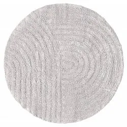 Runder badezimmerteppich - Embla (hellgrau)