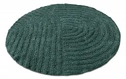Runder badezimmerteppich - Embla (dunkelgrün)