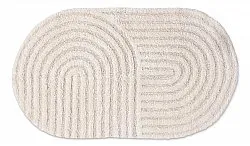Ovaler badezimmerteppich - Embla (cremefarben)