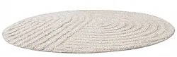 Tapis de salle de bain rond - Embla (blanc cassé)