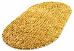 Tapis de salle de bain ovale - Evena (jaune)