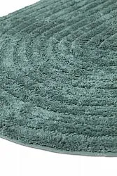 Ovaler badezimmerteppich - Evena (dunkelgrün)