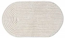 Ovaler badezimmerteppich - Evena (cremefarben)