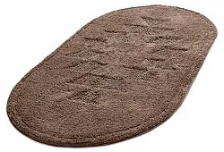 Tapis de salle de bain ovale - Gertie (marron)
