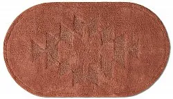 Ovaler badezimmerteppich - Gertie (terrakotta)