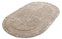 Ovaler badezimmerteppich - Nila (beige)