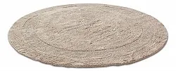 Tapis de salle de bain rond - Nila (beige)