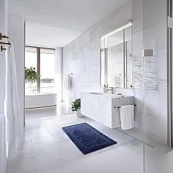 Badezimmerteppich - Nila (blau)