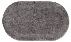 Ovaler badezimmerteppich - Nila (dunkelgrau)