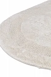 Ovaler badezimmerteppich - Nila (cremefarben)