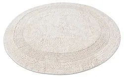 Runder badezimmerteppich - Nila (cremefarben)