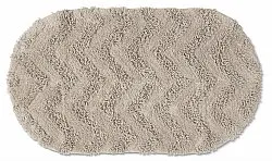 Ovaler badezimmerteppich - Tressa (beige)