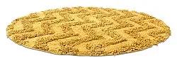 Tapis de salle de bain rond - Tressa (jaune)