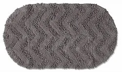 Ovaler badezimmerteppich - Tressa (dunkelgrau)