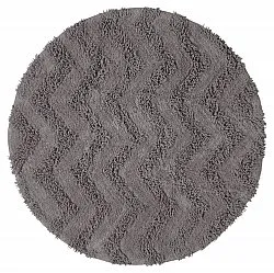 Runder badezimmerteppich - Tressa (dunkelgrau)
