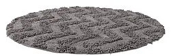 Tapis de salle de bain rond - Tressa (gris foncé)