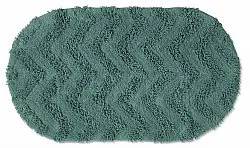 Ovaler badezimmerteppich - Tressa (dunkelgrün)