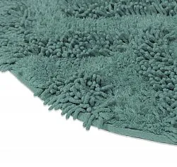 Runder badezimmerteppich - Tressa (dunkelgrün)