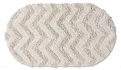 Ovaler badezimmerteppich - Tressa (cremefarben)