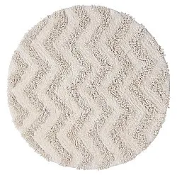 Runder badezimmerteppich - Tressa (cremefarben)