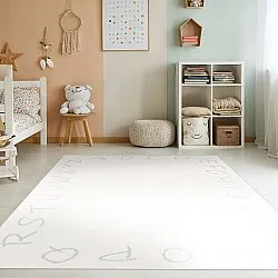 Tapis enfant - Bordure alphabétique (blanc)