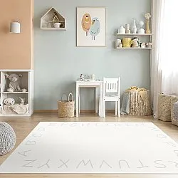 Tapis enfant - Bordure alphabétique (blanc)