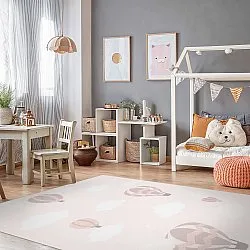 Tapis enfant - Balloons (rose)