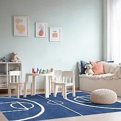 Kinderteppich - Basket (blau)