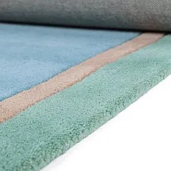 Kinderteppich - Giraffe Hand Tufted Wool Premium (hellblau/mehrfarbig)