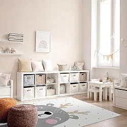 Tapis enfant - Happy Bear (blanc)