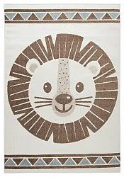 Kinderteppich - Kind Lion (creme/blau)