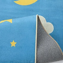 Kinderteppich - Space Rocket (blau)